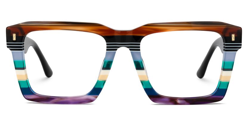 Kenish Multicolor Square Glasses