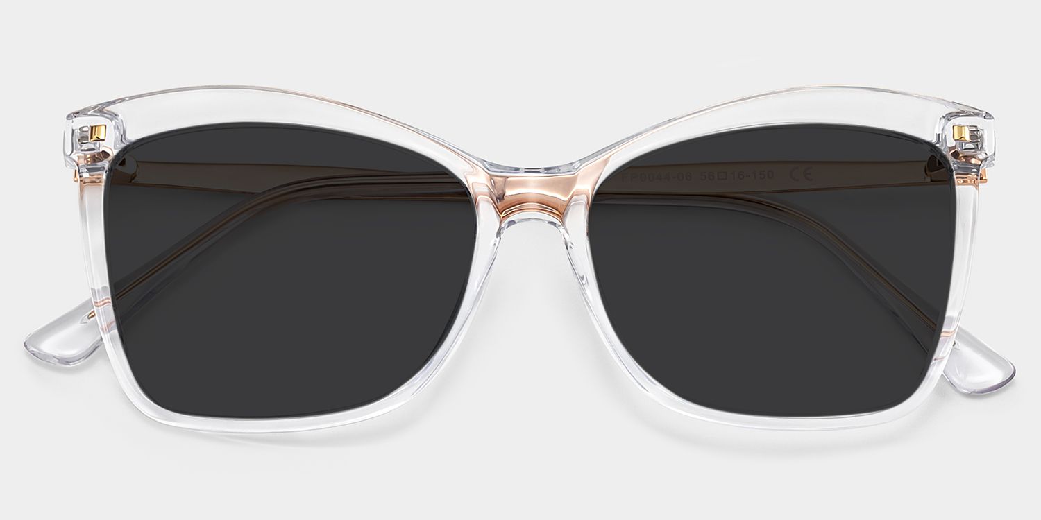Isaebella Clear Butterfly Polarized Sunglasses for Driving | ZEELOOL UK1