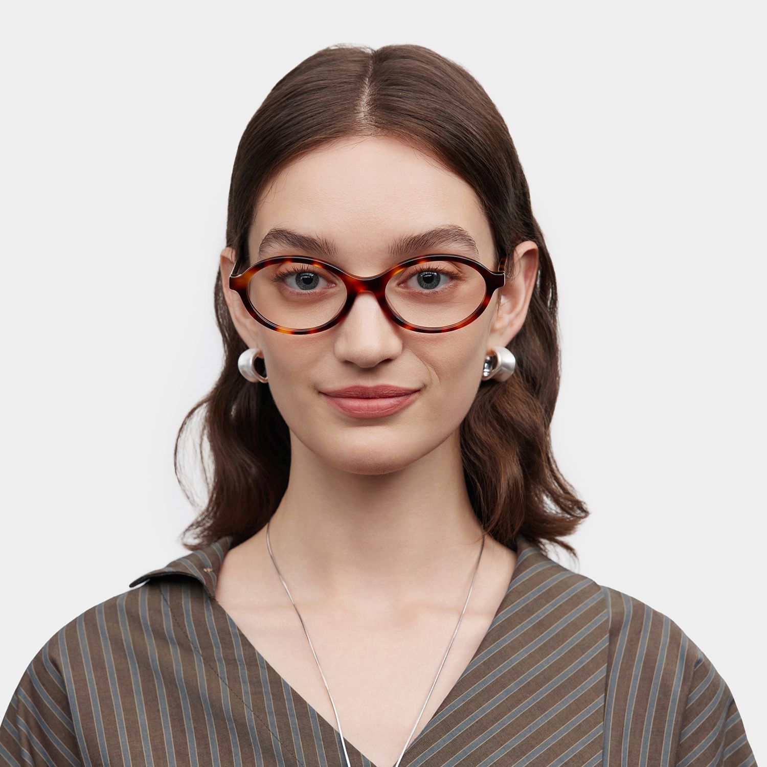 Oval Tortoise Eyeglasses- Everly Acetate Frame Glasses0