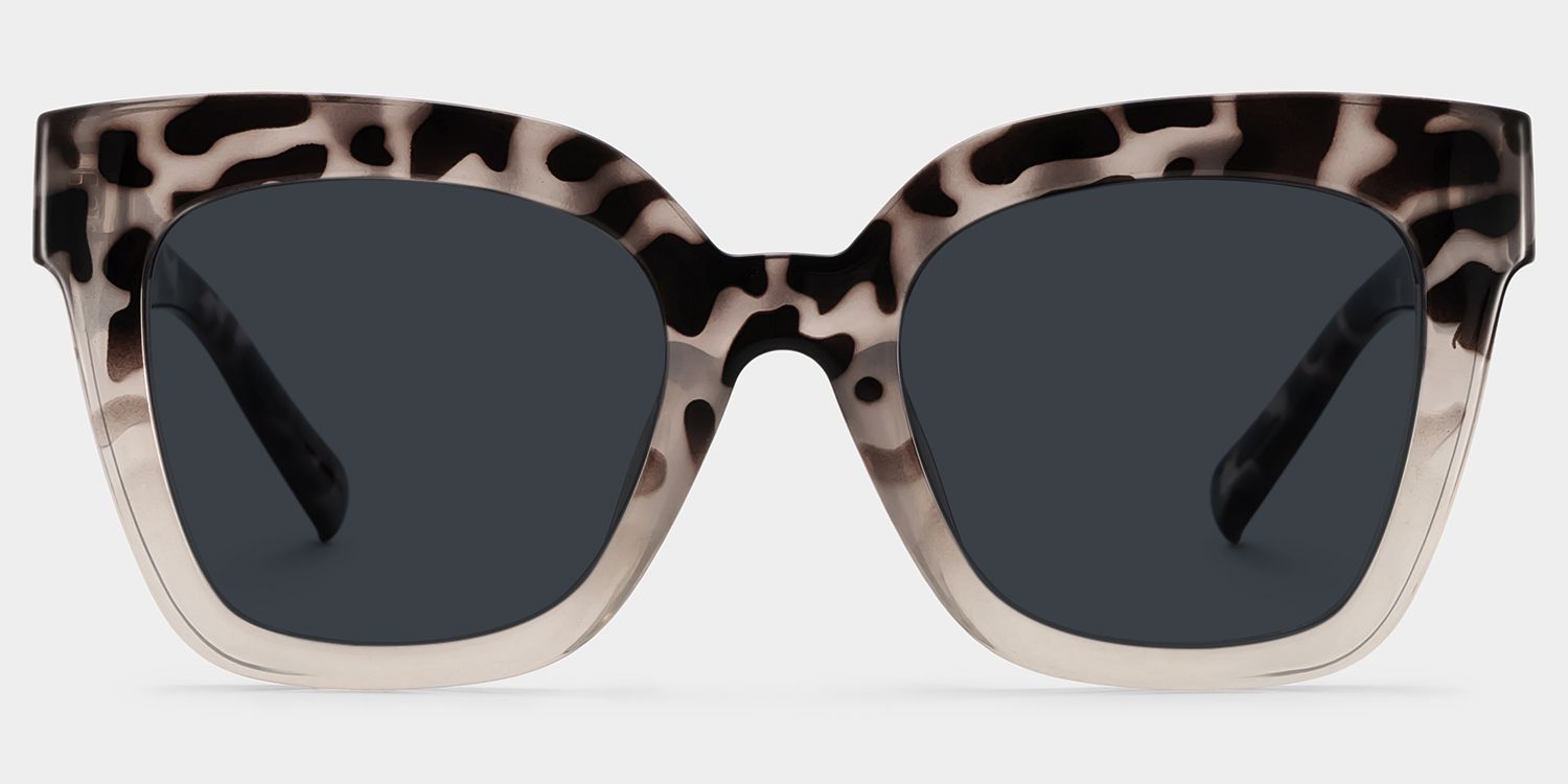 Malcolm Plastic Two-Tone Square Frame Sunglasses | ZEELOOL UK0