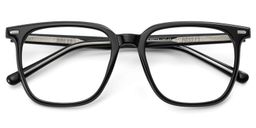 Jude Black Square Glasses2