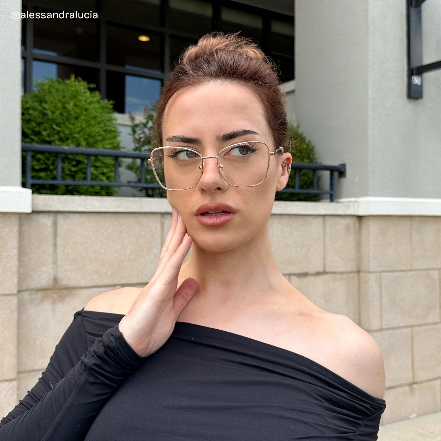 Kai Eyeglasses in Butterfly Gold Frame | ZEELOOL UK8