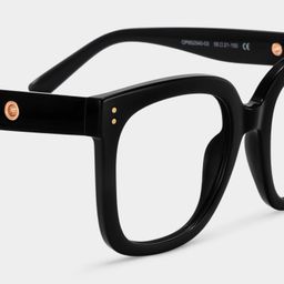 Ebony Black Square Glasses4