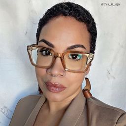 Grover Beige Rectangle Glasses8