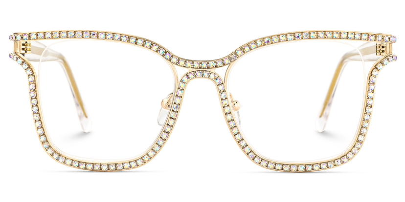 Shine Gold Square Glasses