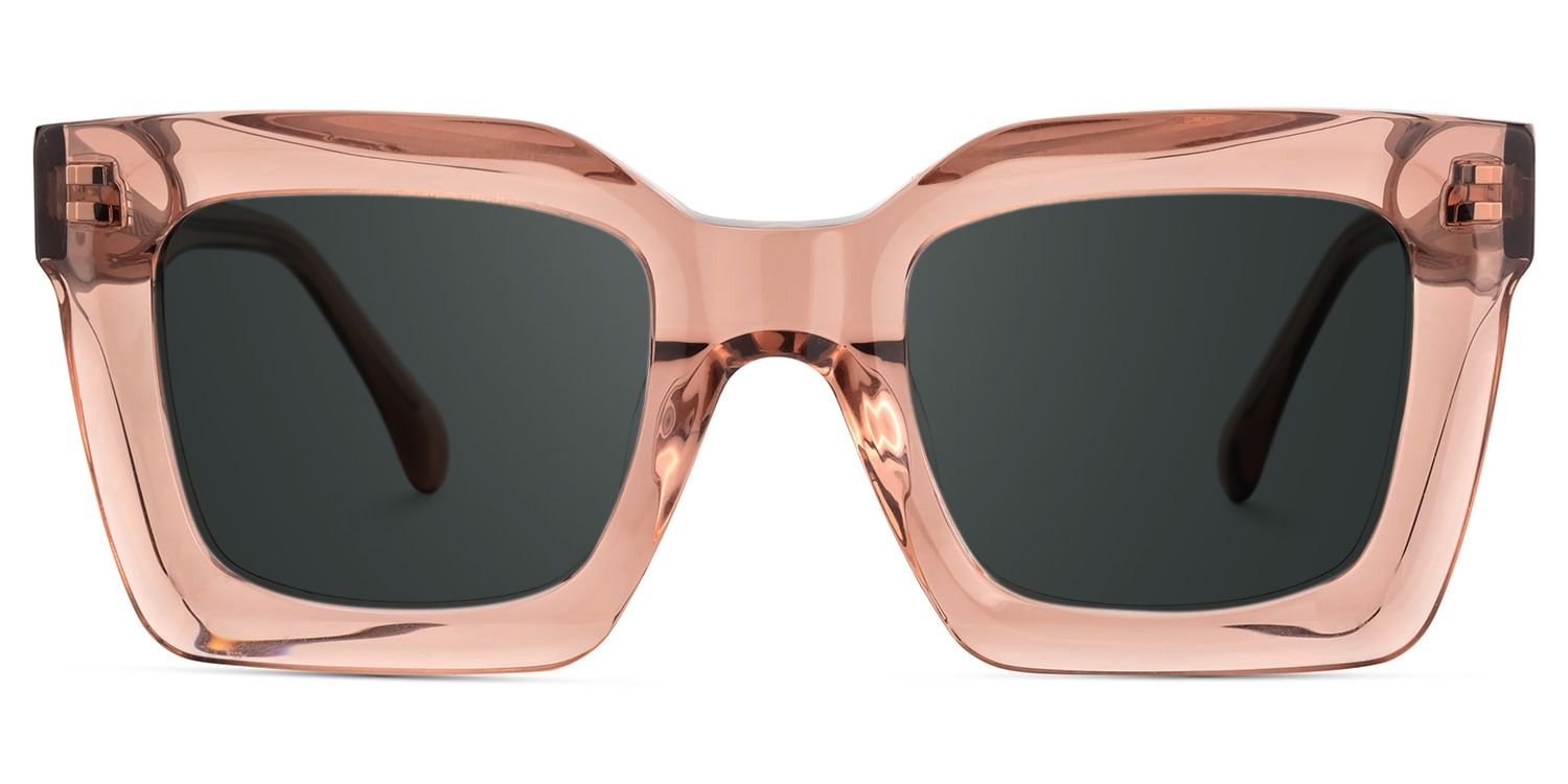Lobo Tr90 Beige Square Frame Sunglasses | ZEELOOL UK0