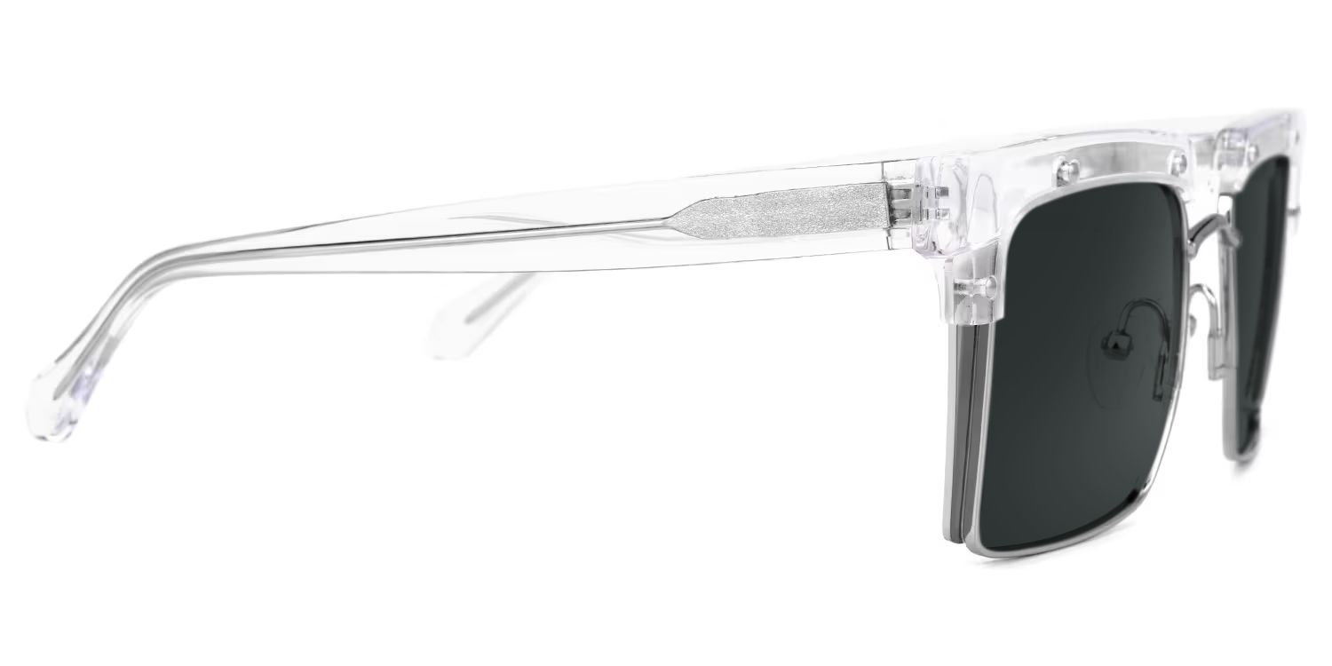 Kiana Clear Square Sunglasses to Frame Your Face | ZEELOOL UK4