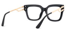 Lidia Gray Leopard Square Glasses5