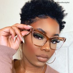 Saucie Brown Cat eye Glasses6