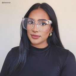 Ebony Clear Square Glasses7
