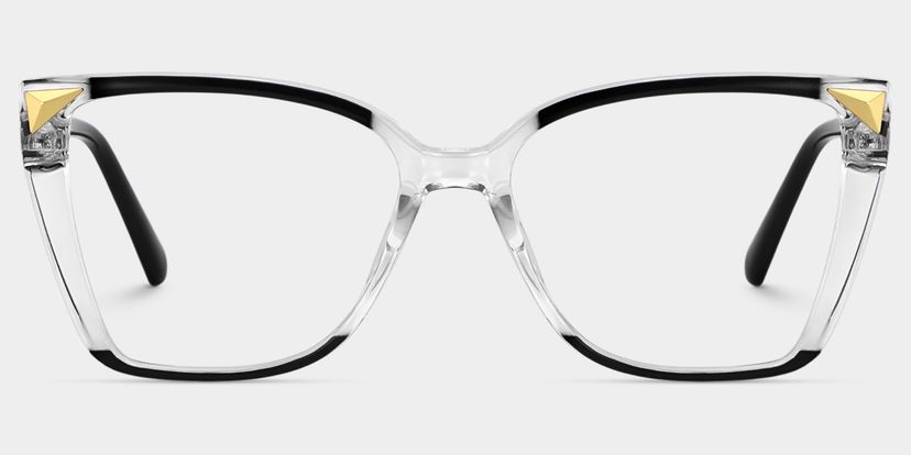 Shelia Black Clear Butterfly Glasses