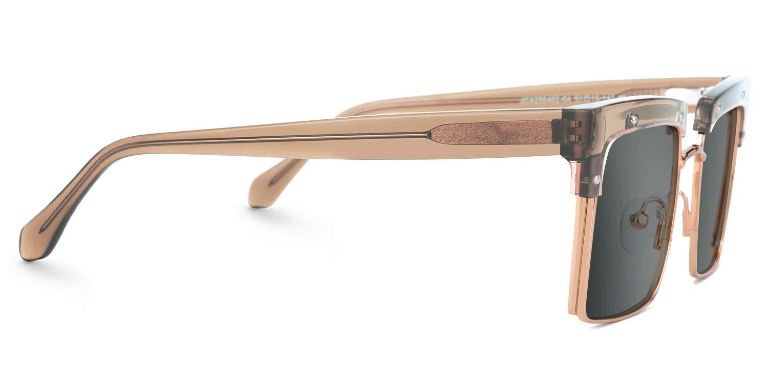 Kiana Beige Square Sunglasses to Frame Your Face | ZEELOOL UK2