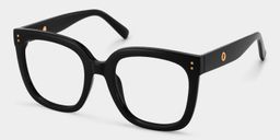 Ebony Black Square Glasses2