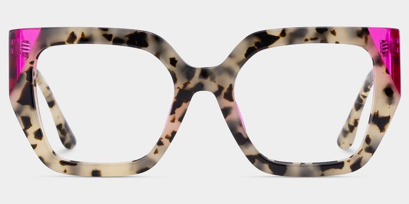 Viva Tortoise Pink Square Glasses