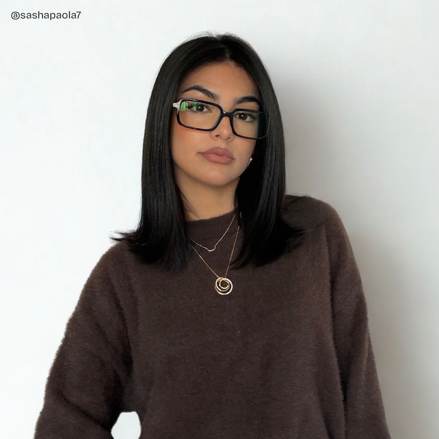Danielle Matte Brown Tortoise Rectangle Glasses | ZEELOOL6