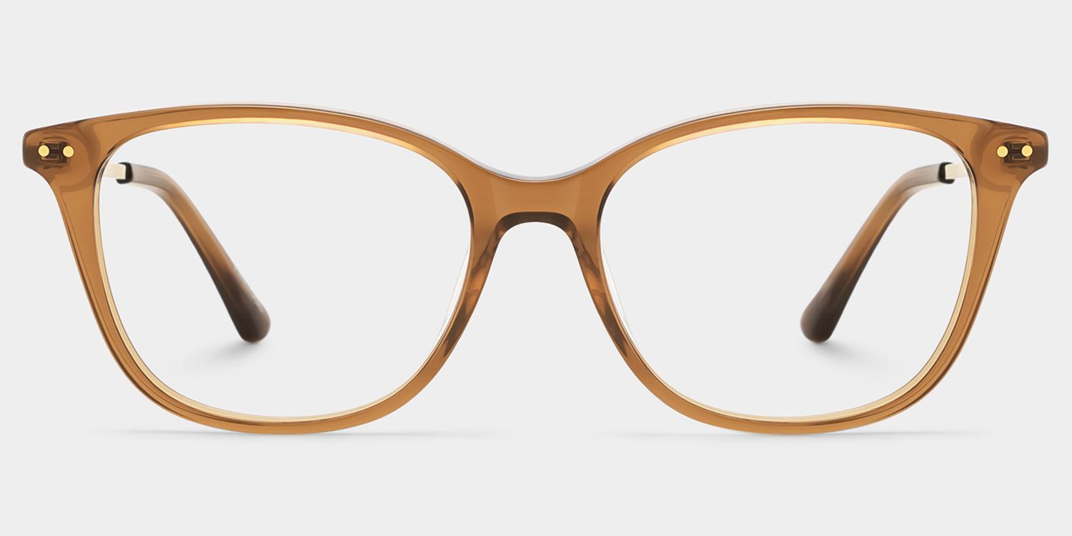 Finch Brown Rectangle Glasses | Timeless Athleisure Frame1