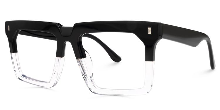 Moreland Two-Tone Rectangle Glasses