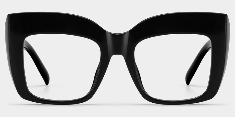 Alberta Black Square Glasses