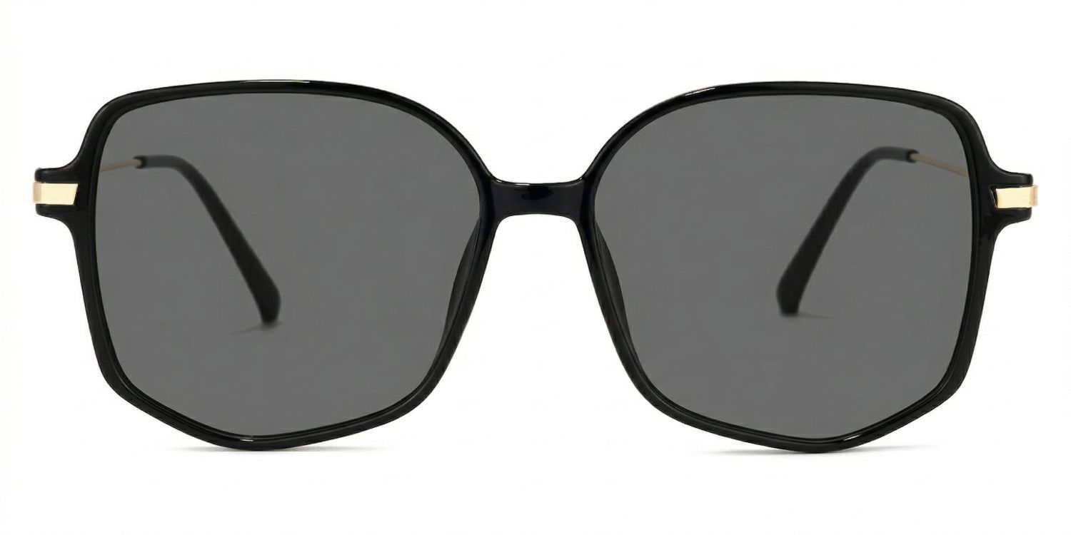 Payton Geometric Sunglasses with Tr90 Black Frames | ZEELOOL CA0