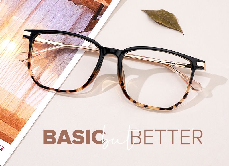 Fezell Tortoise Rectangle Glasses