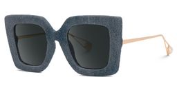 Latanya Blue Square Sunglasses1