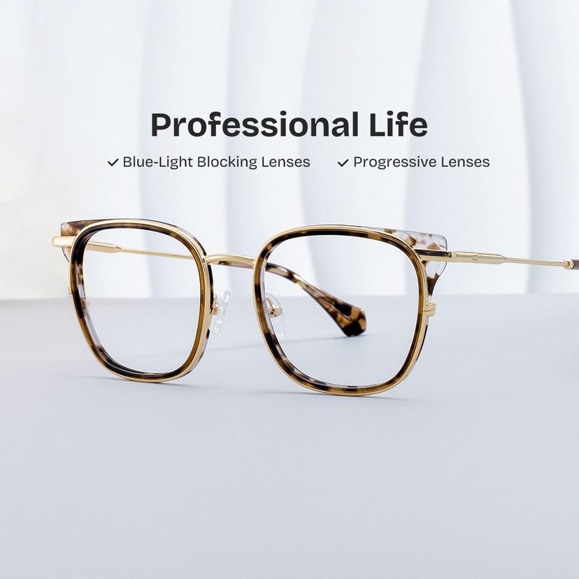 Cameron Tortoise Square Glasses