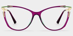 Yomary Purple Cat eye Glasses0