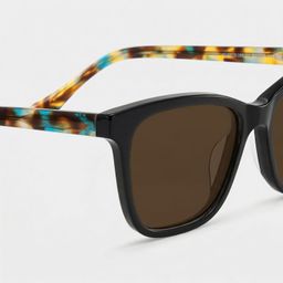 Faith Black Rectangle Sunglasses4