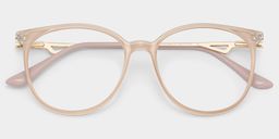 Chanty Pink Round Glasses1