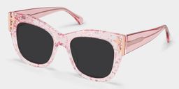 Minfia Pink Square Sunglasses3