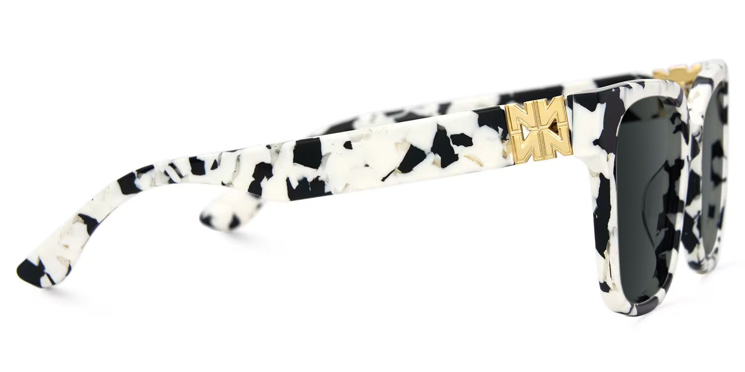 Kerri Cow Print Frame Sunglasses with Square Style | ZEELOOL UK2