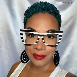 Bernita Black-White Geometric Glasses6