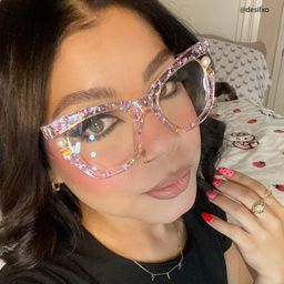Pearl Pink Cat eye Glasses9
