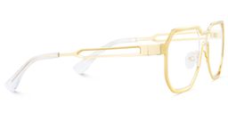 Hype Gold Geometric Glasses5