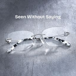 Seth Silver Rectangle Glasses0