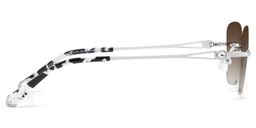 Seth Silver Rectangle Sunglasses3