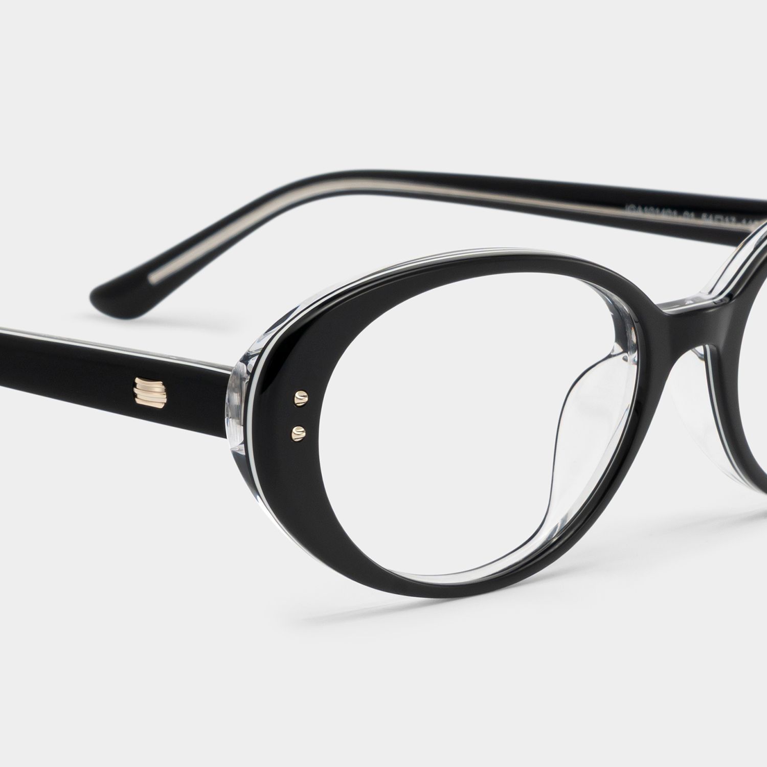 Lennon Black Oval Glasses | Retro Varsity Athleisure7