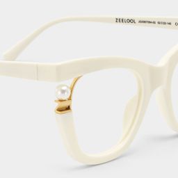Pearl White Cat eye Glasses5
