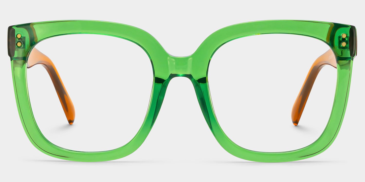 TR90 Ebony Eyeglasses, Ebony Square Glasses -Zeelool Glasses0