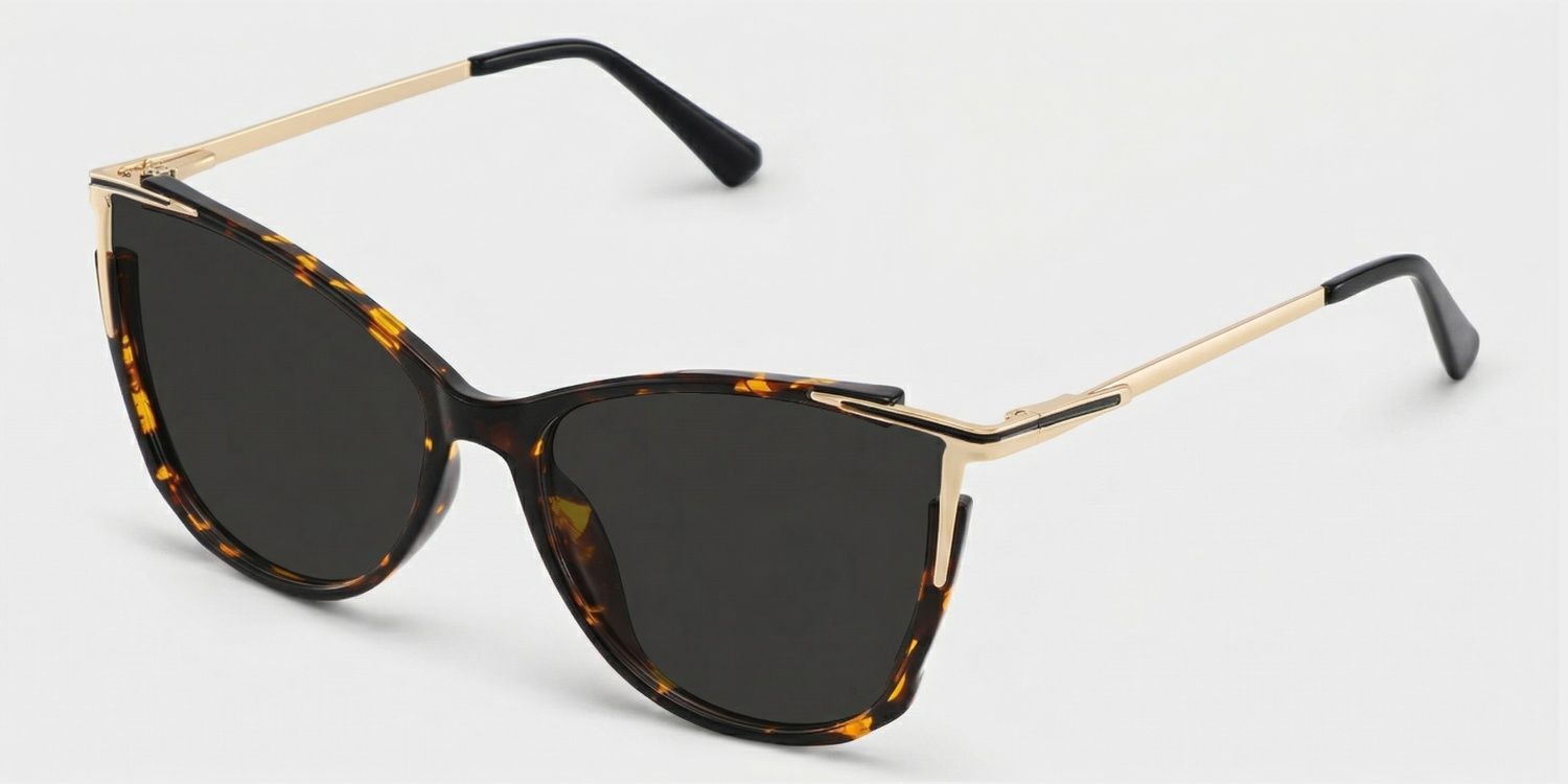 Yomary Tortoise Cat Eye Polarized Sunglasses for Driving | ZEELOOL UK2