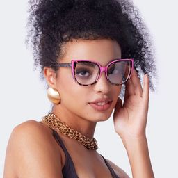 Fenn Pink Tortoise Cat eye Glasses6