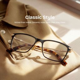 Alexander Black Rectangle Glasses0