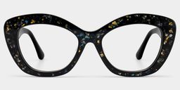 Giselle Black Cat eye Glasses1