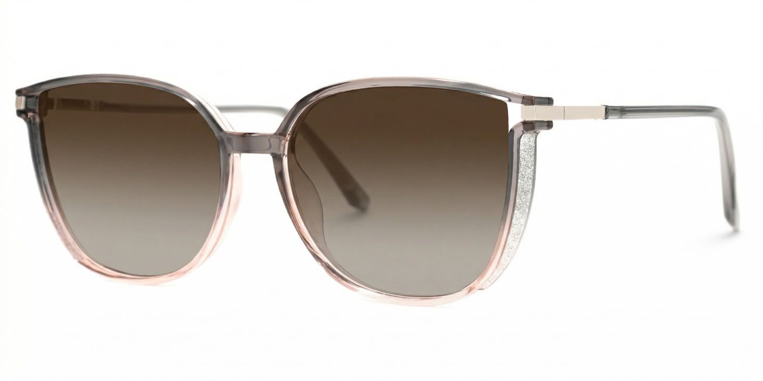 Rodz Tr90 Gray-Pink Square Frame Sunglasses | ZEELOOL UK1