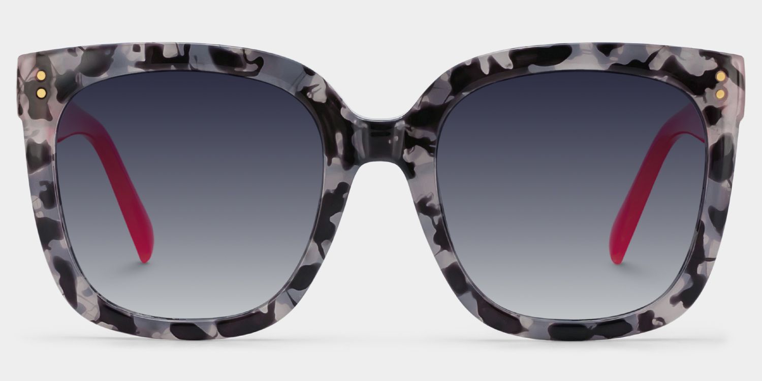 Ebony Gray-Tortoise Square Sunglasses to Frame Your Face | ZEELOOL UK0