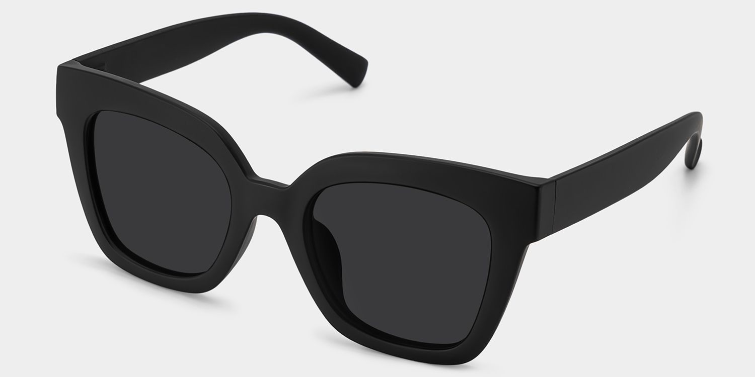 Malcolm Tr90 Black Square Frame Sunglasses | ZEELOOL UK2