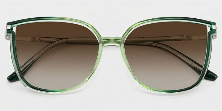Rodz Green Square Sunglasses
