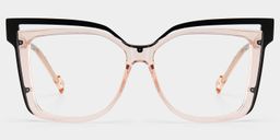 Twolla Beige Square Glasses0