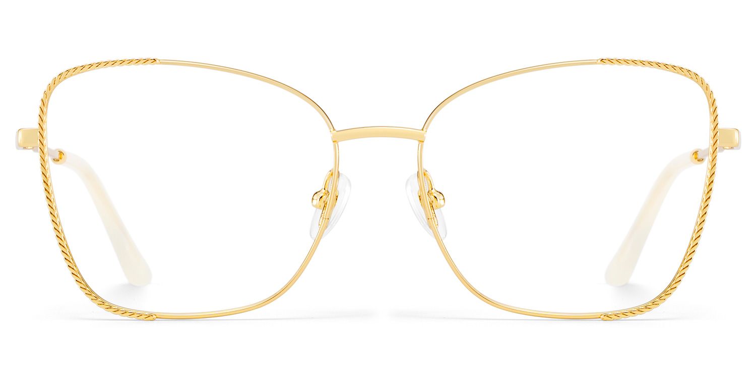 Kai Eyeglasses in Butterfly Gold Frame | ZEELOOL UK2