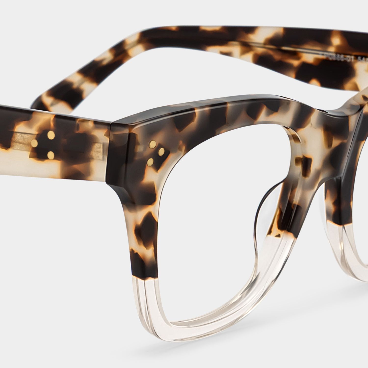 Rectangle Tandy Light Tortoise Frame Glasses | ZEELOOL UK4